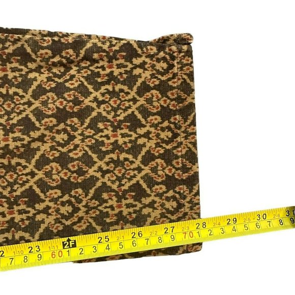 Lauren Ralph Lauren Brown Pattern Slim Straight Leg Pants Womens 8 - Picture 6 of 6